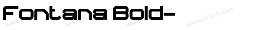 Fontana Bold字体转换